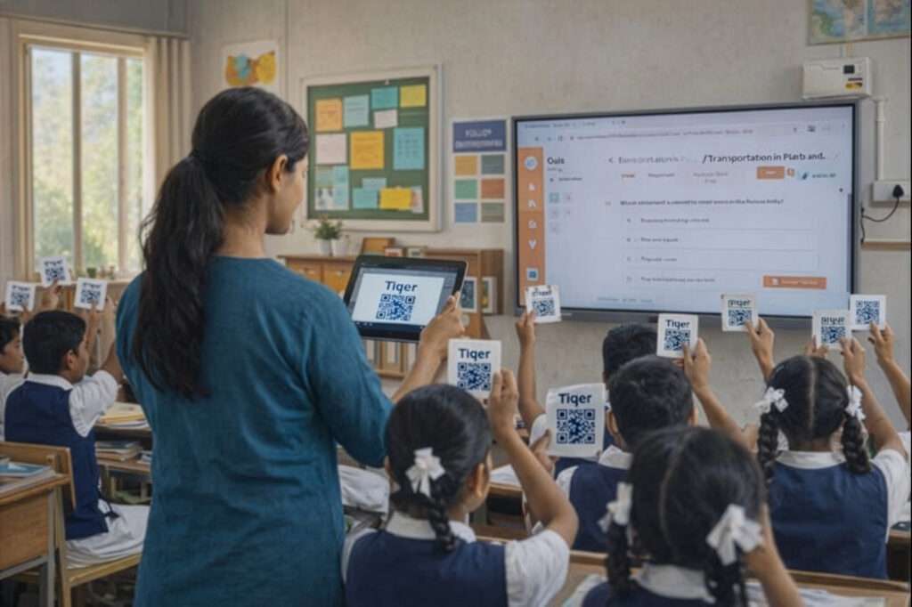 TiQer smart classroom quizzing – students responding in real-time in India