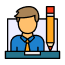 Teacher-ready design icon – lesson plans, NEP training, year-round support