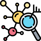 Science molecule icon representing Xperimentor inquiry-based approach