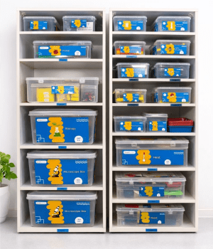 Theme-based lab kits – indexed, graded kits with multiple material sets