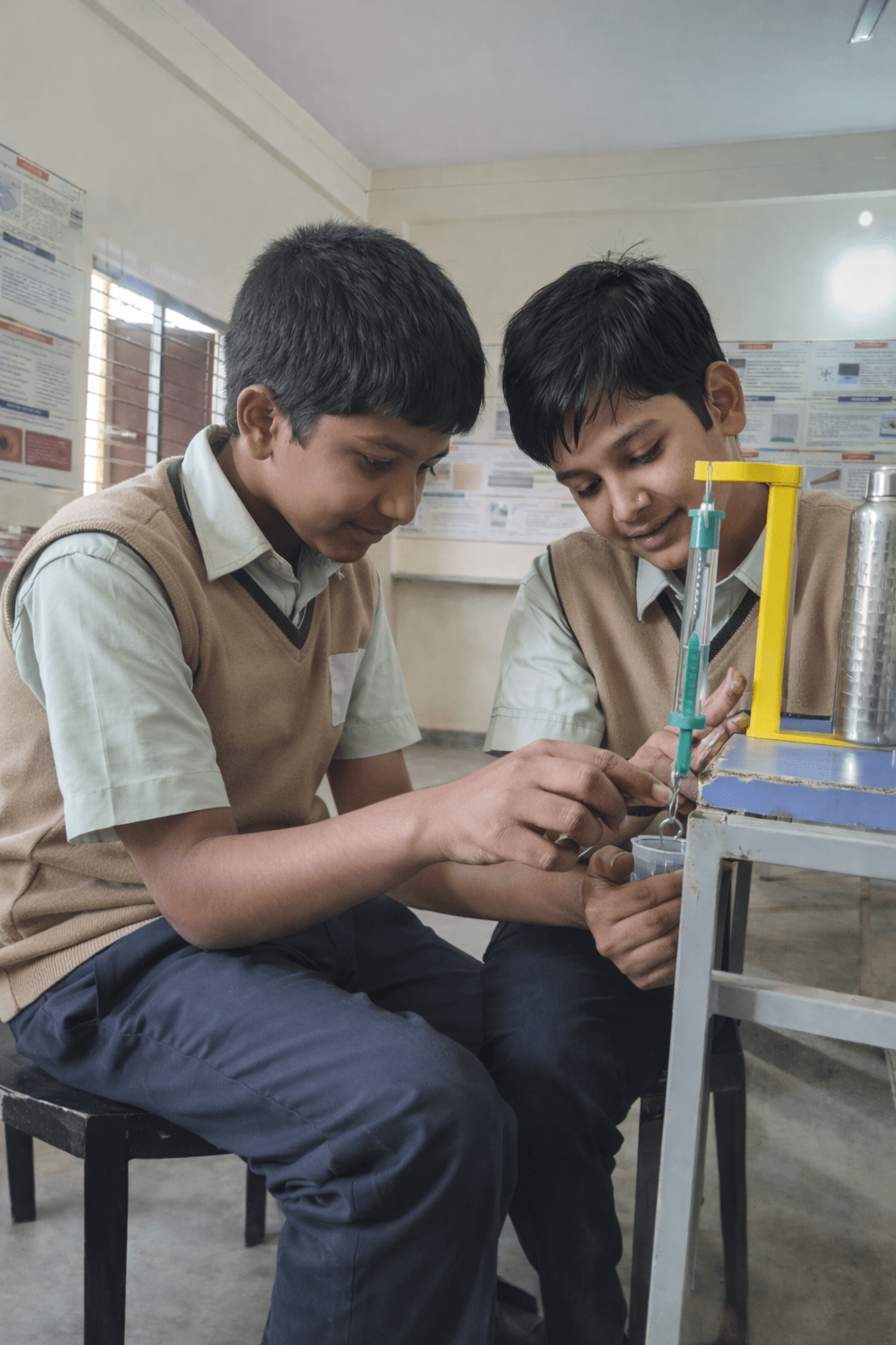 Science in Action program activity – students learning experientially in India